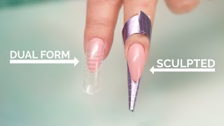 Dual Forms vs Sculpted Acrylic Nails [upl. by Paloma]