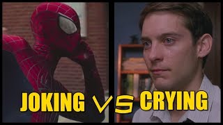 SpiderMan Quips Vs Peters Web of Tears [upl. by Allemac]