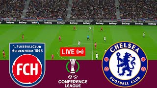 LIVE Heidenheim vs Chelsea Conference League 2425 Full match  Video game simulation [upl. by Ardell]