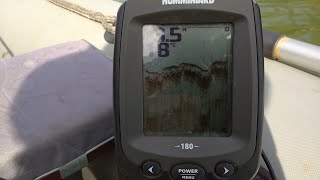 Эхолот humminbird piranhamax 180 трёхлучевой немного о меню и настройках [upl. by Page]