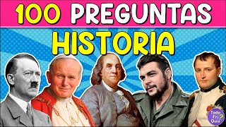 ✅100 Preguntas de quotHISTORIAquot 👩‍🎓🤓 ¿Cuánto Sabes de quotHISTORIAquot  Reto de Historia [upl. by Arvin]