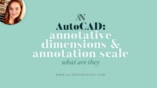 What is ANNOTATION SCALE and how to use ANNOTATIVE DIMENSIONS in AUTOCAD [upl. by Candide952]