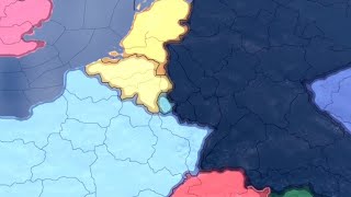 Every Luxembourg Province Independent  HOI4 Timelapse [upl. by Chae]