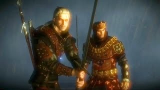 Geralt and King Foltest Fight Together Aryan La Valette Surrenders Witcher 2  Castle [upl. by Sirrot]