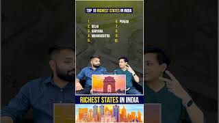 Top 10 Richest States in India  Richest and Poorest States in India  biggboss salmankhan mumbai [upl. by Ulita]