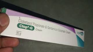 Clobetasol Propionate amp Gentamicin Sulphate Cream Uses in hindi  Clop G cream kese uses kare [upl. by Lupee]