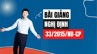 Bài giảng Nghị định 332015NĐCP  Ôn thi Công chức [upl. by Scevo573]