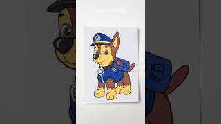 PAW Patrol  Painting Chase pawpatrol pawpatroldrawing painting [upl. by Feodor]