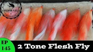 Tying A TwoTone Flesh Fly for Steelhead and Trout  Ep 145 PF PiscatorFlies [upl. by Eduard528]