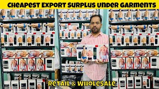 Cheapest Export Surplus Undergarments  Under Garments Retail amp Wholesale In Delhi  Underwear [upl. by Adelle]