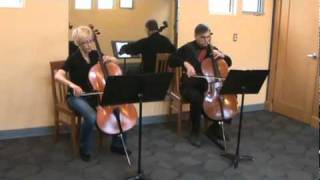 Arioso by JS Bach for Cello Duet [upl. by Eirek564]