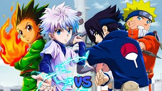 Gon amp Killua VS Naruto amp Sasuke ll Épicas Caballerías de rap [upl. by Miun]