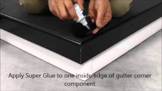 Sure Edge ® External Gutter Trim Corner Installation [upl. by Leschen]