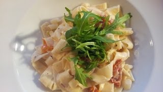 Pasta Rezept mit Spargel und Rucola  Der Bio Koch 200 [upl. by Yelekreb]