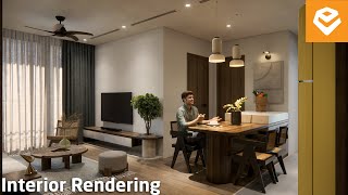 Enscape 42 For SketchUp  046 Realistic Interior Lighting Apartment [upl. by Rie]