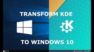 How to Make KDE Look Like Windows 10 [upl. by Remled281]