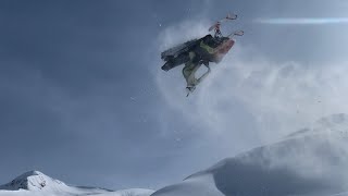 Huge backflips First backflip Alaska sled vlogs 16 [upl. by Weil]