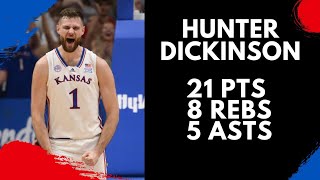 Hunter Dickinson Highlights vs NC Central  11623  21 Pts 8 Rebs 5 Asts [upl. by Fabrin]