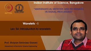 Lec 54  Introduction to wavelets [upl. by Hsaka973]