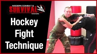 Close Quarters Combat Hockey Street Fight Technique [upl. by Esyla794]