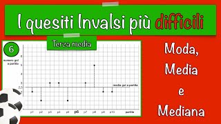 I quesiti invalsi più difficili 6  prova invalsi 20152016  Moda media e mediana  matematica [upl. by Kulseth]