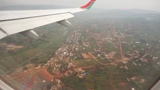 Kenya Airways E190 landing at Kigali Airport [upl. by Atiram695]