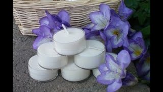 Pouring and Packaging Lavender Fields Tealight Candles  Soylar Candles [upl. by Bathelda]