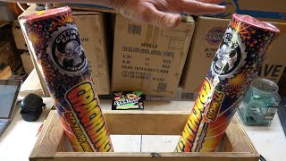 Crackling Fire barrage candles by Cutting Edge fireworks [upl. by Fablan]