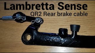 Lambretta sense QR2 brake cable kickbackgarage [upl. by Tench429]