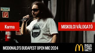 McDonalds Budapest Open Mic válogató – Miskolc  Karma Számmisztika [upl. by Frankel853]