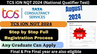 TCS NQT August 2024  TCS NQT For Any Graduates  TCS NQT Full Detail In One Video [upl. by Westfall]