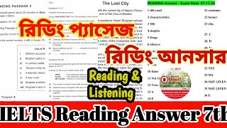 Ielts Reading answer with passage on 7 Nov IELTS Exam review listing answerielts reading answer [upl. by Iaj7]