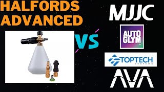 Halfords Advanced Snow Foam Cannon VS The Rest [upl. by Ekal253]