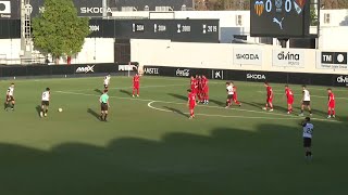 El Terrassa FC remunta contra el Valencia Mestalla amb gol in extremis de Diego Garzón [upl. by Annaear110]