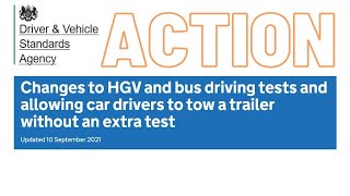 The NEW DVSA HGV Test Rules 2021 Do You Agree [upl. by Nirag]