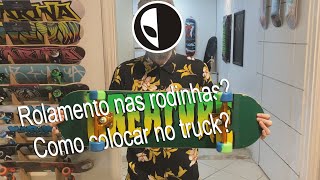 Como colocar os rolamentos na rodinha de skate [upl. by Weitzman656]