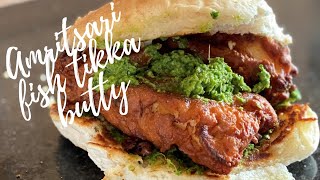 Amritsari Fish Tikka Butty  Indian Inspired Recipe  Easy Lunch Recipe  The Travelling Tikki [upl. by Iago]