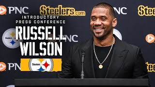 Russell Wilson Introductory Press Conference  Pittsburgh Steelers [upl. by Ravahs115]