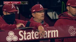 Kevin Kopps hurls six strike outs in a row to finish game against 11 South Carolina 04232021 [upl. by Rumney]