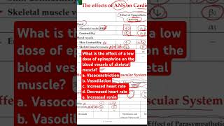 What is the effect of a low dose of epinephrine on the blood vessels of skeletal muscle [upl. by Jethro]