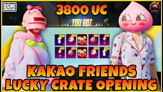 🍑 BGMI x KAKAO FRIENDS LUCKY CRATE OPENING  IN JUST 3800 UC ONLY 🍑 CrateOpeningKingTamil [upl. by Lener742]