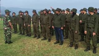 Yel yel Latihan Militer di Dodiklatpur Gunung Bunder Bogor [upl. by Shaffert]