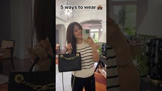 5 WAYS TO WEAR BOTTEGA VENETTA ANDIAMO TOTE BAG modeling lvlovercc [upl. by Kleeman]