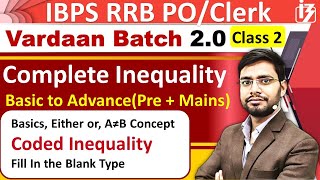 Coded Inequality Reasoning Tricks Vardaan20 By Anshul Sir  Basic Either Or IBPS RRB POClerk 2023 [upl. by Ybok]