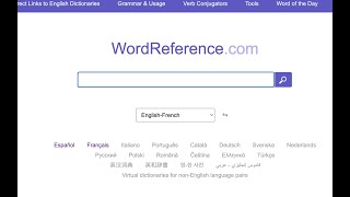 How to Use WordReferencecom [upl. by Tinaret]