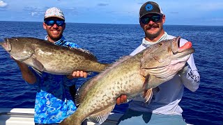 Fishing For GIANT GAG Groupers With Live Bait FT SEE YA DUDE [upl. by Zelle]