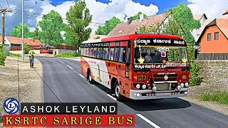 KSRTC SARIGE Ashok Leyland Bus Driving in ETS 2 with Logitech G29  Realistic Bus Simulator Games 🔥 [upl. by Dammahum]