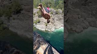 INSANE CLIFF JUMP 😵‍💫 cliffjumping [upl. by Fariss]