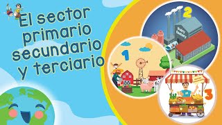 El Sector Primario Secundario y Terciario Videos Educativos para Niños [upl. by Ttenaj]