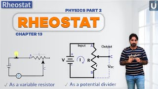 Rheostat  Class 12  2nd year physics  Chapter 13  Ucademy [upl. by Noroj]